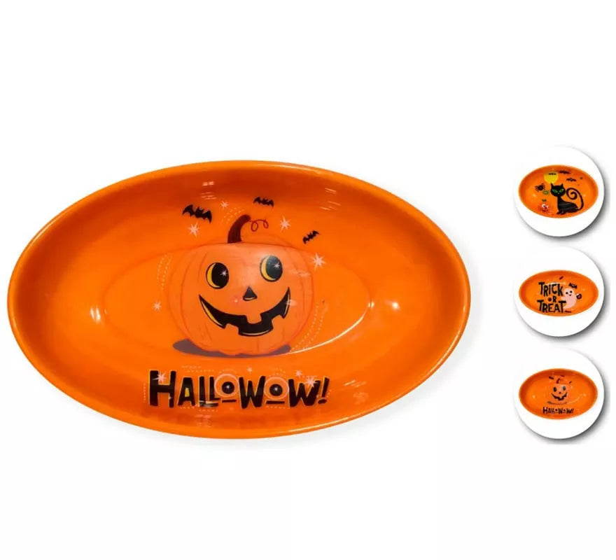 Translation missing: de.Platos Halloween en modelos surtidos de 23x14x4,5 cm