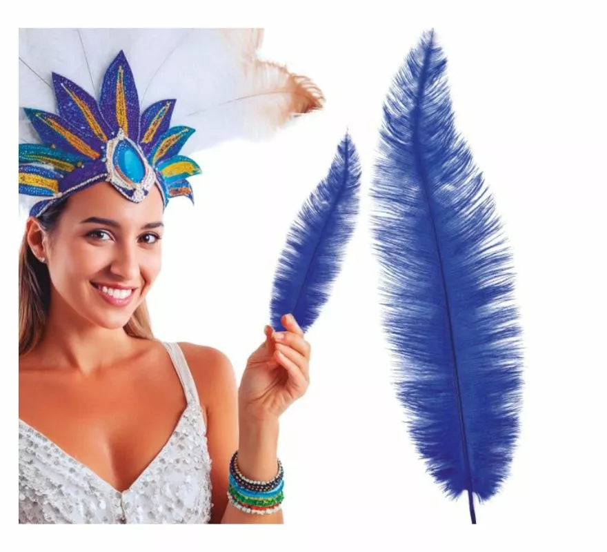 Translation missing: de.Pluma de Avestruz Grande en varios colores 40 cm