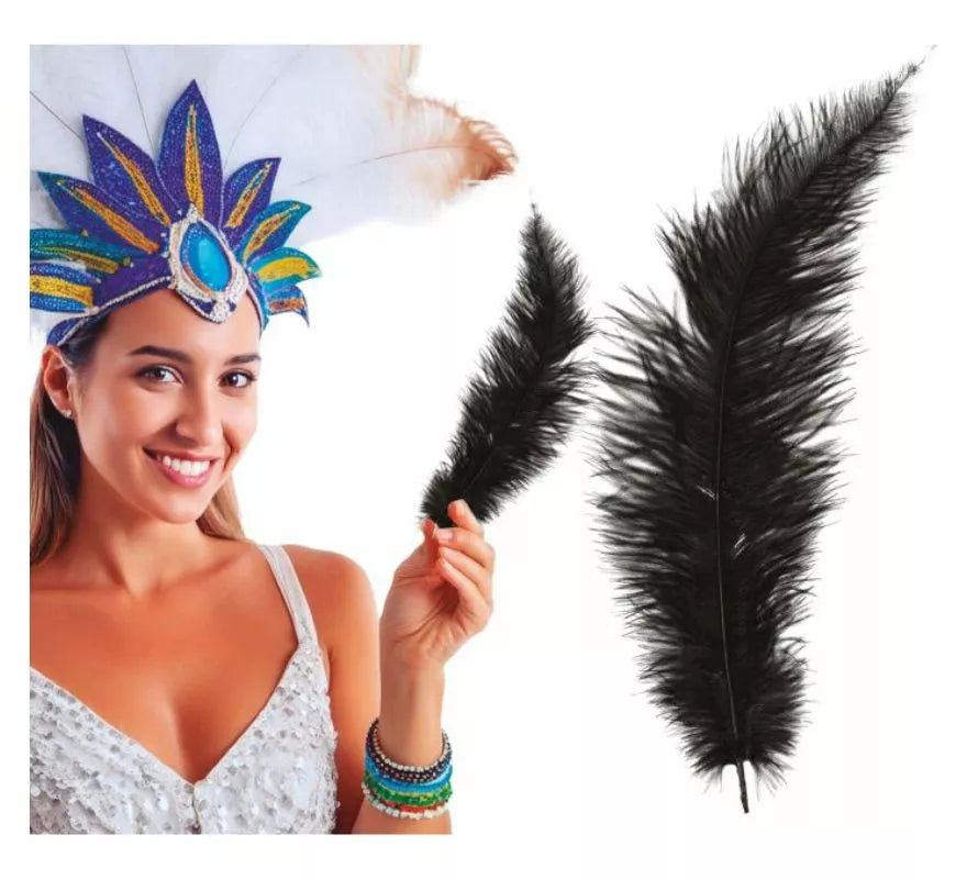 Translation missing: de.Pluma de Avestruz Grande en varios colores 40 cm