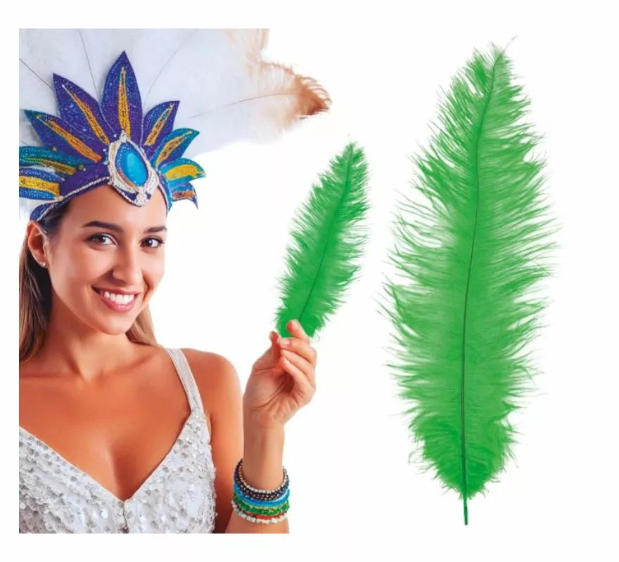 Pluma de Avestruz Grande en varios colores 40 cm