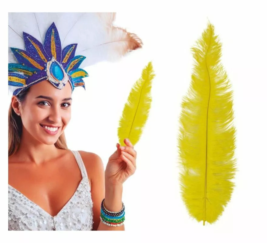 Pluma de Avestruz Grande en varios colores 40 cm