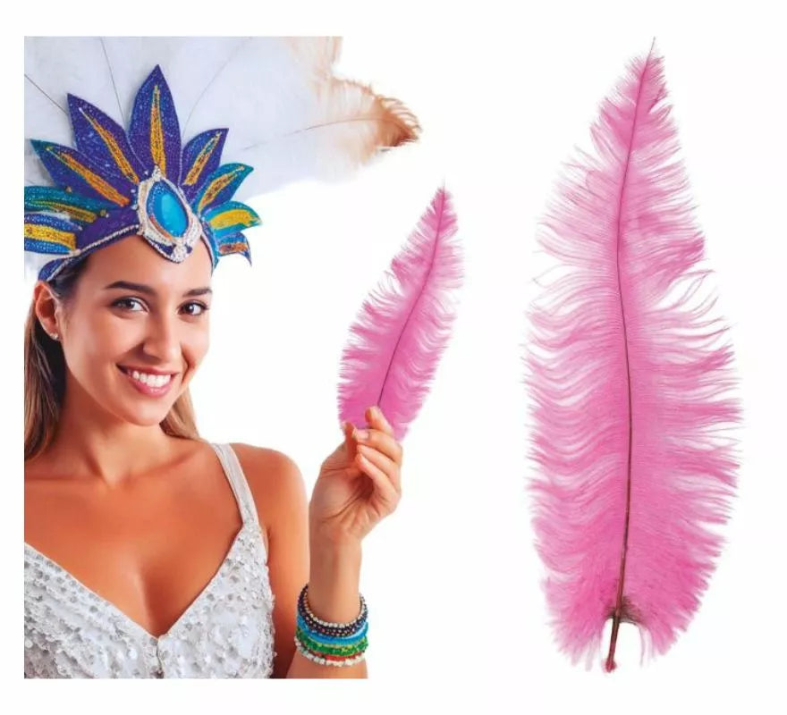 Translation missing: de.Pluma de Avestruz Grande en varios colores 40 cm