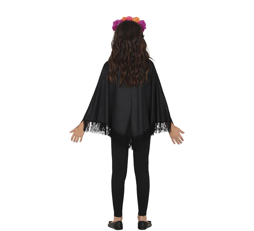 Poncho de Catrina para niños