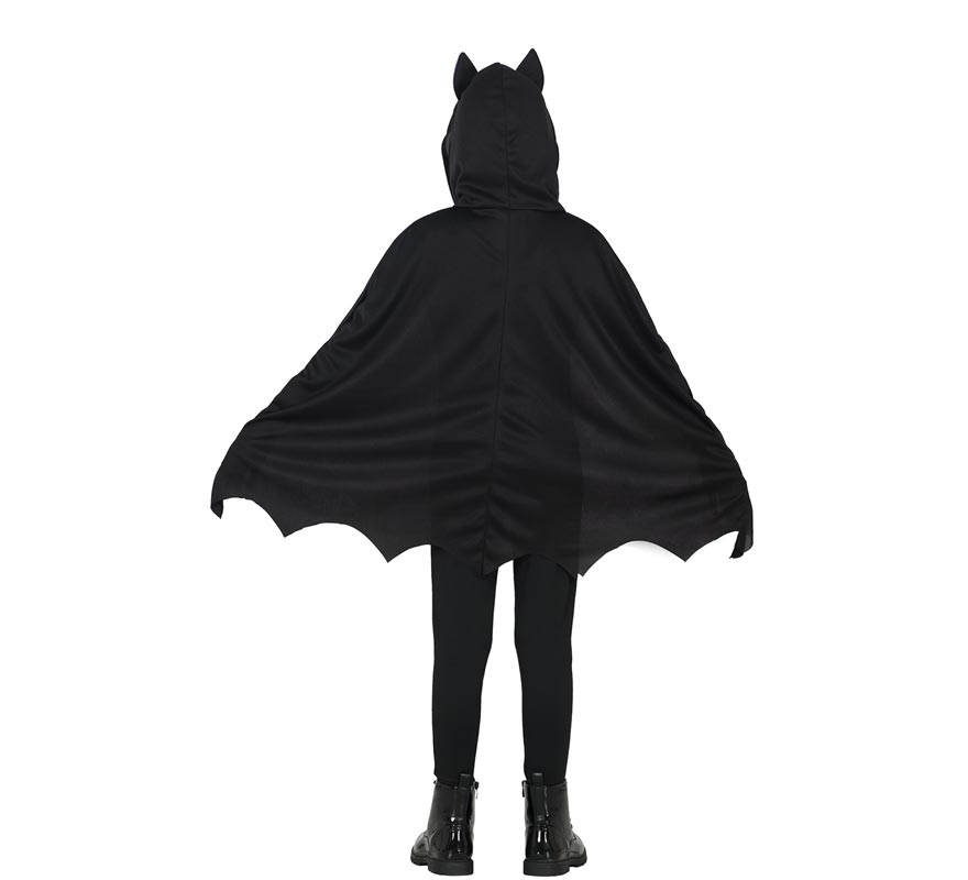 Poncho Murciélago morado para niños