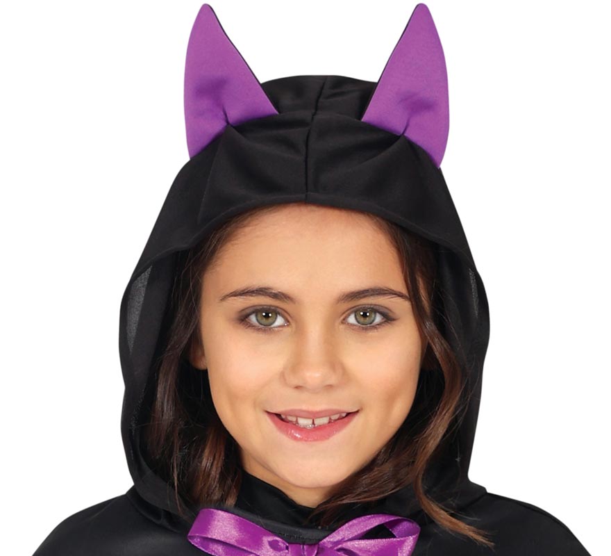 Translation missing: de.Poncho Murciélago morado para niños
