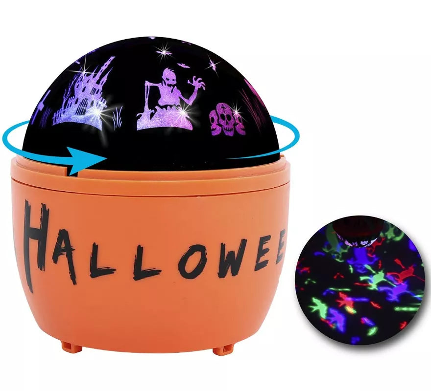 Translation missing: de.Proyector Led Giratorio Halloween de 11.5x11.5x13 cm