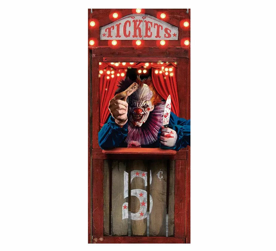 Translation missing: de.Puerta Circo del Horror Decorativa de 80X180 cm