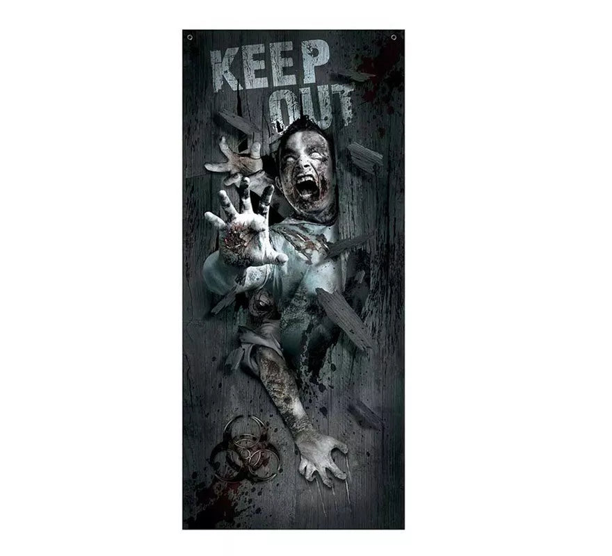 Translation missing: de.Puerta Zombie Attack Decorativa de 80 X 180 cm