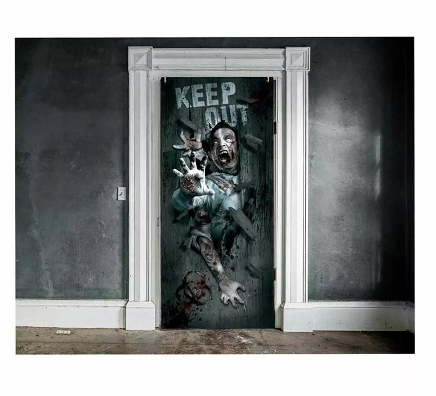 Translation missing: de.Puerta Zombie Attack Decorativa de 80 X 180 cm