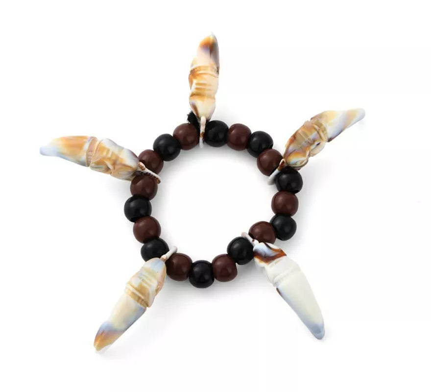 Translation missing: de.Pulsera Aborigen con colmillos falsos
