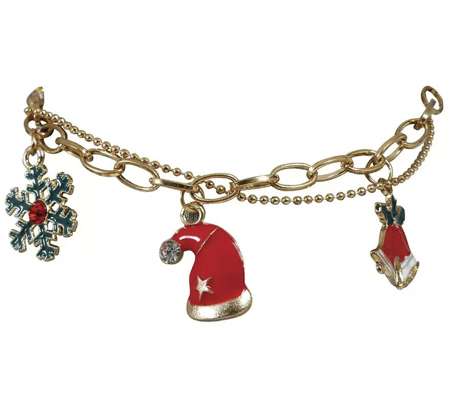 Translation missing: de.Pulsera Campana, Gorro y Copo de Navidad