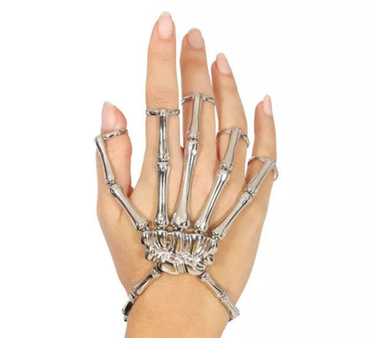 Pulsera con Anillos Esqueleto Metal