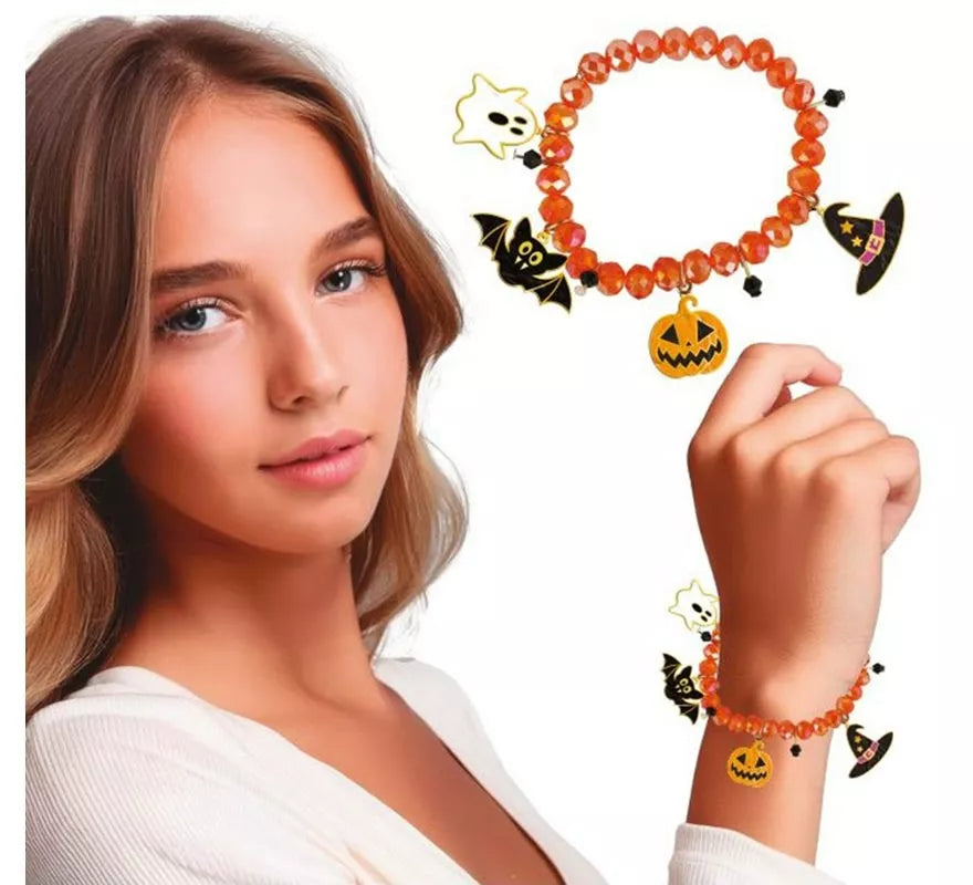 Translation missing: de.Pulsera con Figuras Naranja para Halloween