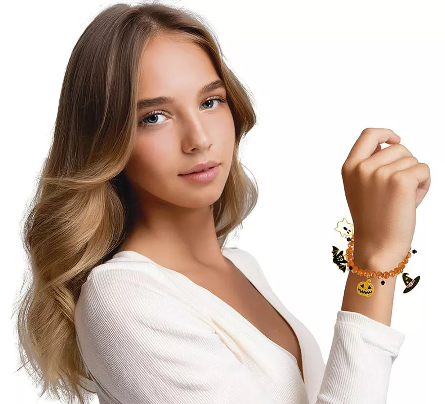 Translation missing: de.Pulsera con Figuras Naranja para Halloween