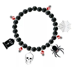 Schwarzes Figurenarmband für Halloween