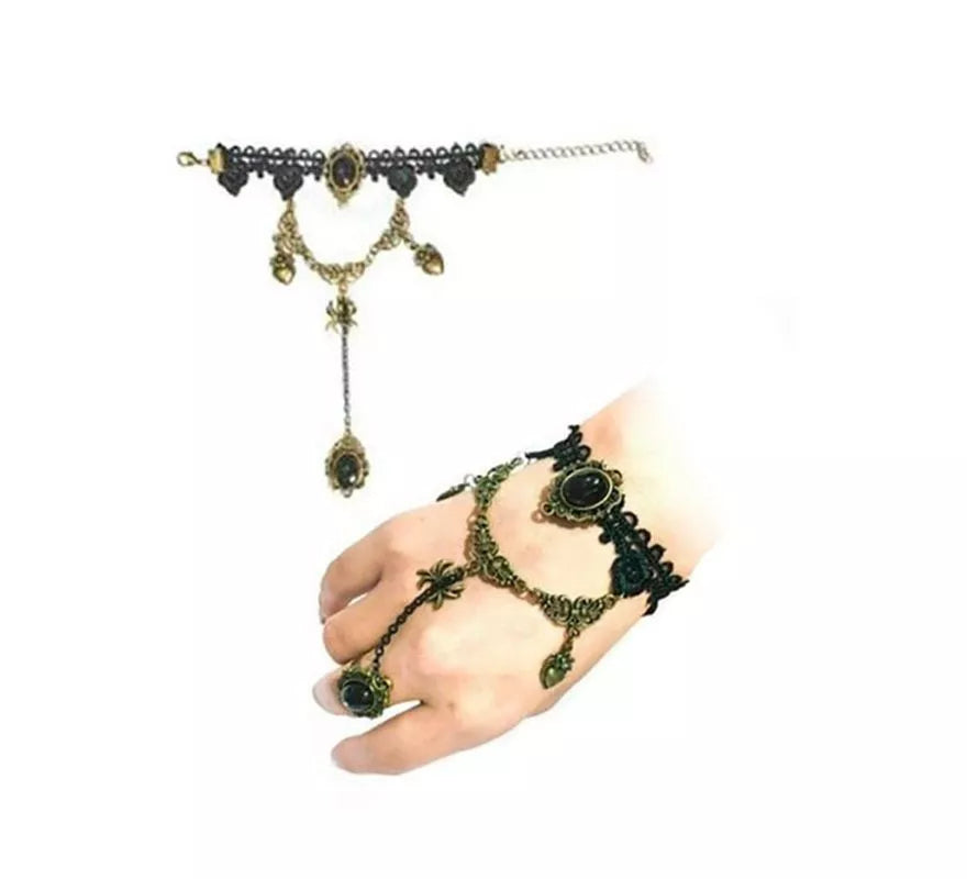 Translation missing: de.Pulsera de Encaje Gótico de Araña