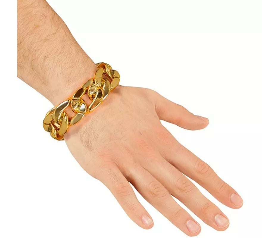 Pulsera de Rapero dorada