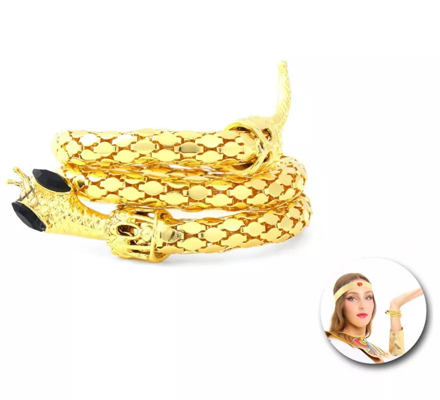 Translation missing: de.Pulsera de Serpiente Egipcia dorada