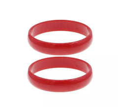 Großes rotes Flamenco-Armband von 7,5 cm