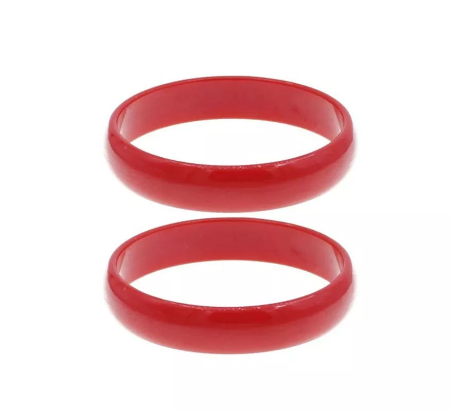 Pulsera Flamenca grande roja de 7,5 cm