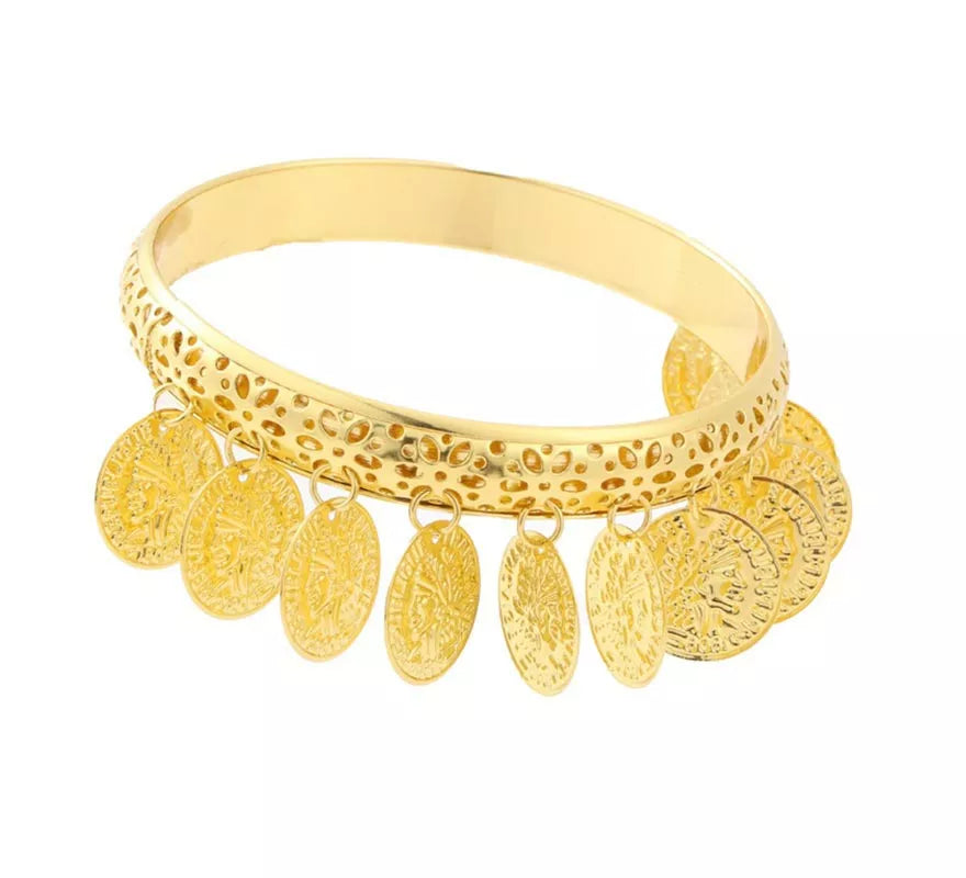 Translation missing: de.Pulsera Romana con monedas colgantes