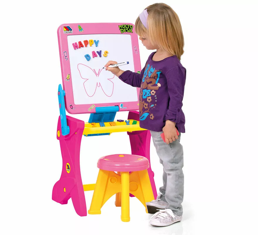 Pupitre Pizarra Magnético rosa