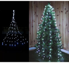 Zweig mit 200 LED-Warmsternen mit 8 Funktionen