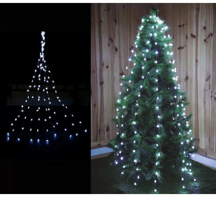 Translation missing: de.Rama de 200 Led Estrellas cálidas con 8 funciones