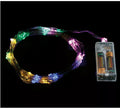 Rama Hilo 70 Led Multicolor Funciona a Pilas de 90 cm
