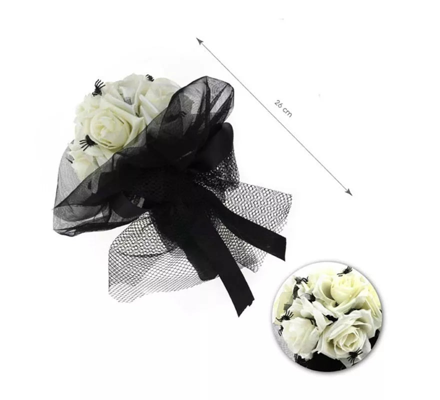 Translation missing: de.Ramo de Novia de Flores blanco de 26 cm