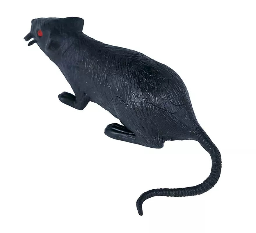 Rata Gris de Látex 15 cm