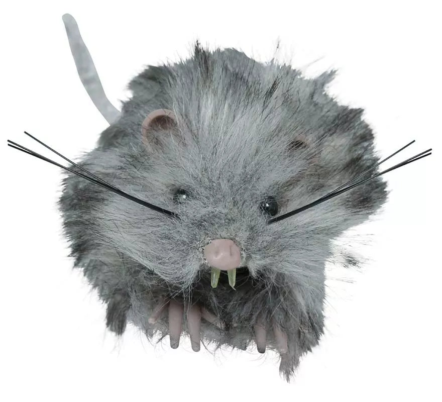 Translation missing: de.Ratón Peludo gris de 11 cm