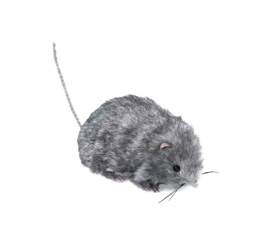 Translation missing: de.Ratón peludo gris de 27 cm