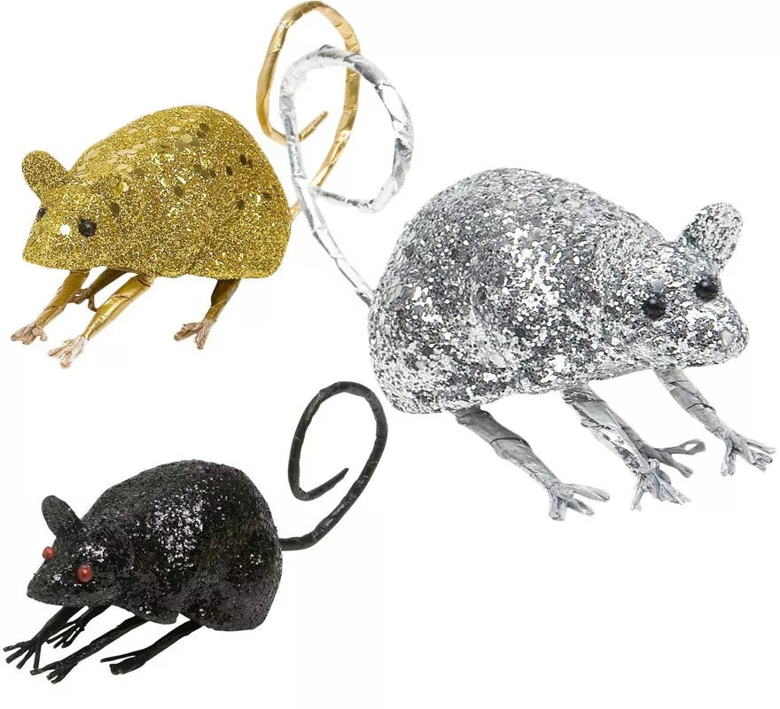 Translation missing: de.Ratoncito con Purpurina de 8,5 cm en varios colores