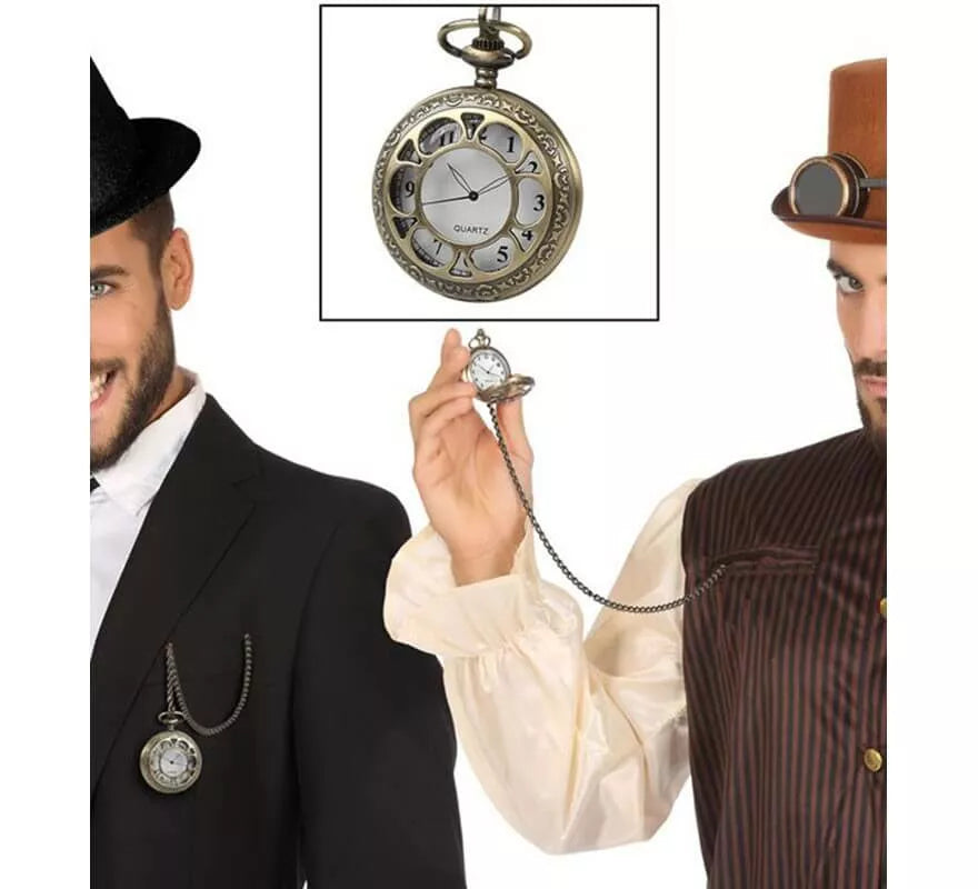 Translation missing: de.Reloj Steampunk con Cadena
