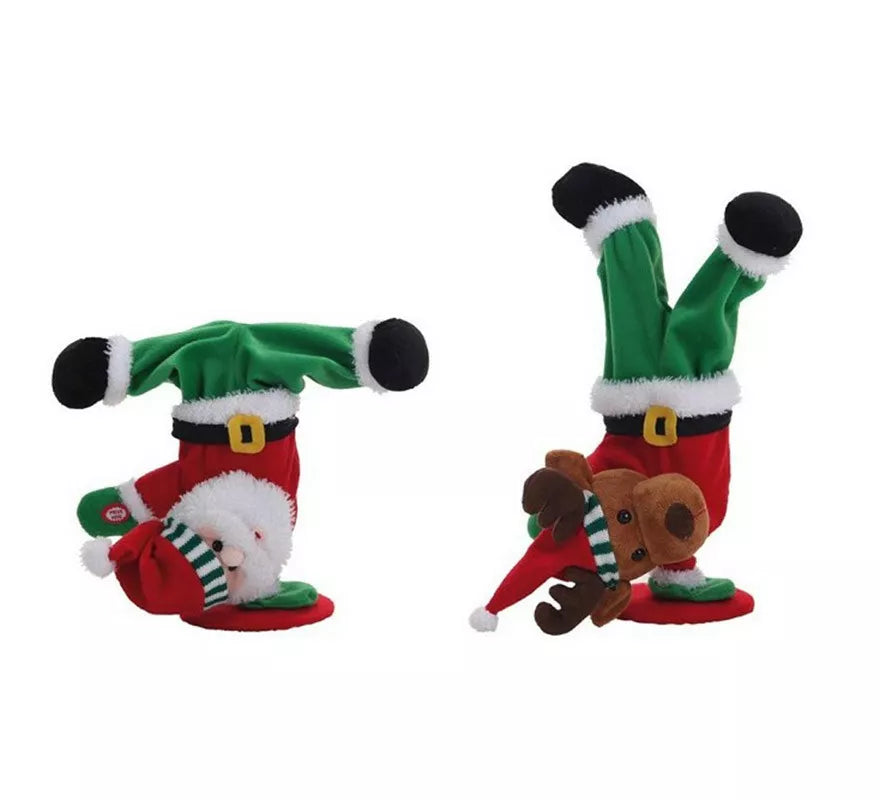 Translation missing: de.Reno y Papá Noel Raperos con Pilas de 35 cm