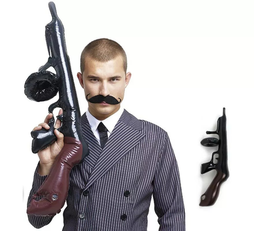 Translation missing: de.Rifle de Gánster Hinchable negro de 80 cm