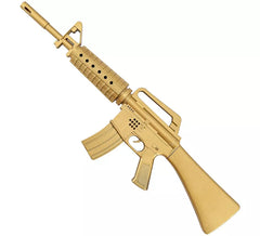 Metallic-Gold-Gewehr, 66,5 x 21 cm