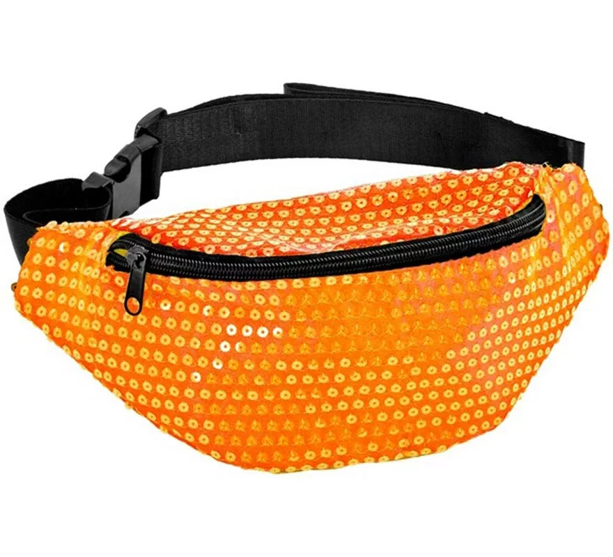 Riñonera con Lentejuelas en varios colores neones