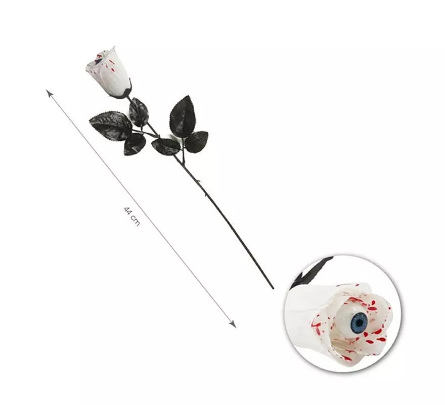 Translation missing: de.Rosa Blanca con Ojo de 44 cm