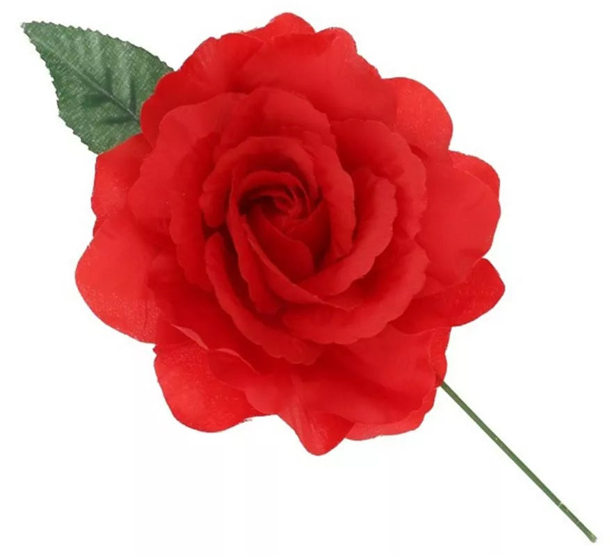 Translation missing: de.Rosa de Sevillana o Chulapa con varilla de 13 cm en varios colores