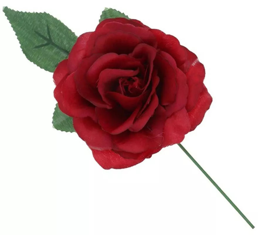 Translation missing: de.Rosa de Sevillana o Chulapa con varilla de 13 cm en varios colores