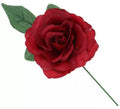 Rosa de Sevillana o Chulapa con varilla de 13 cm en varios colores
