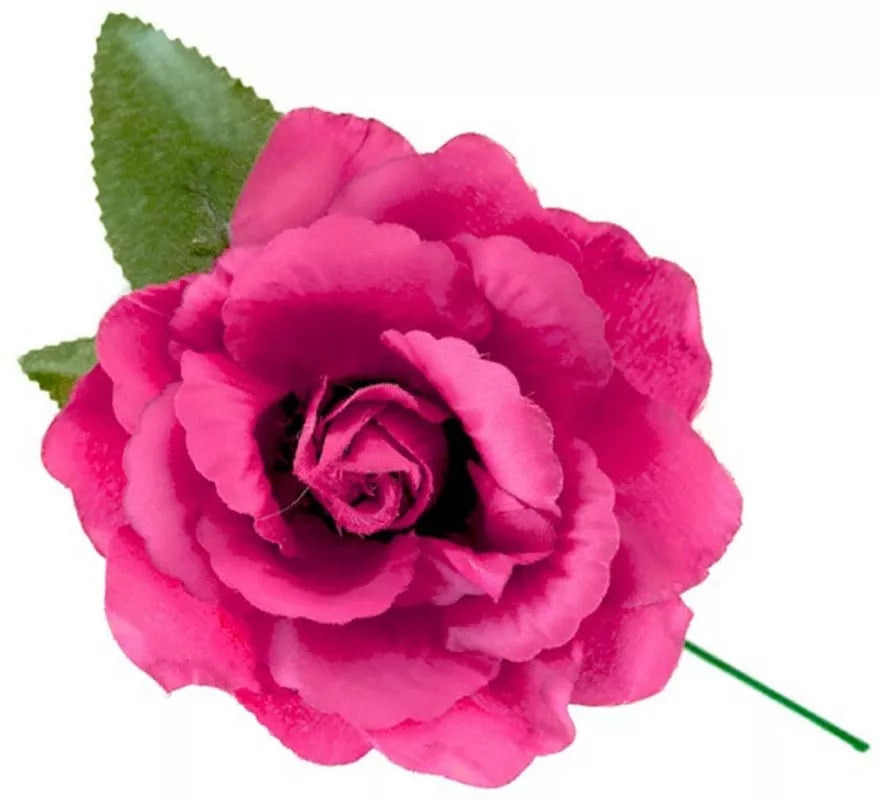 Translation missing: de.Rosa de Sevillana o Chulapa con varilla de 13 cm en varios colores
