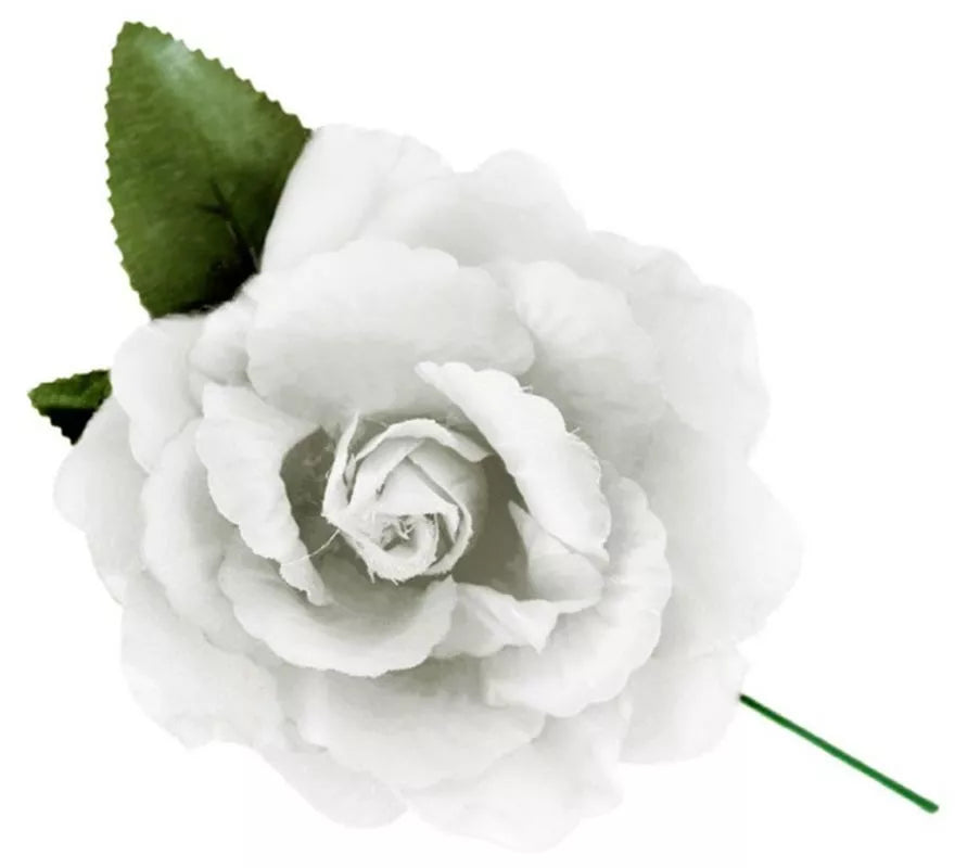 Translation missing: de.Rosa de Sevillana o Chulapa con varilla de 15 cm en varios colores