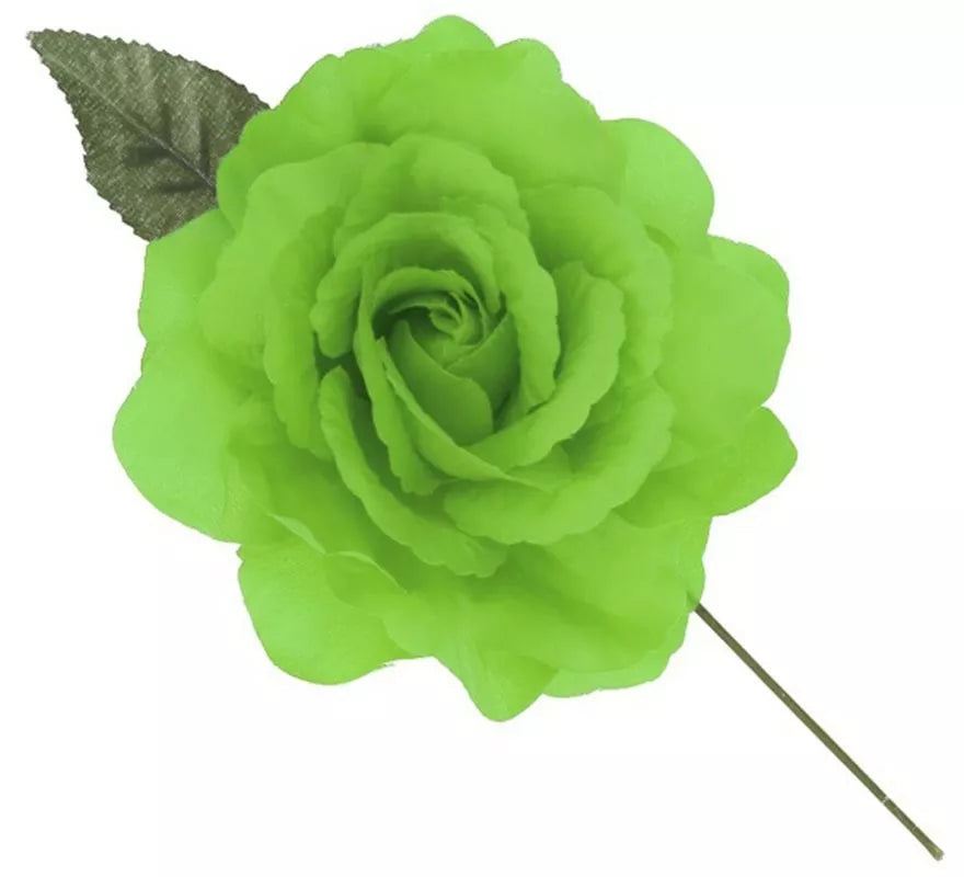 Rosa de Sevillana o Chulapa con varilla de 15 cm en varios colores