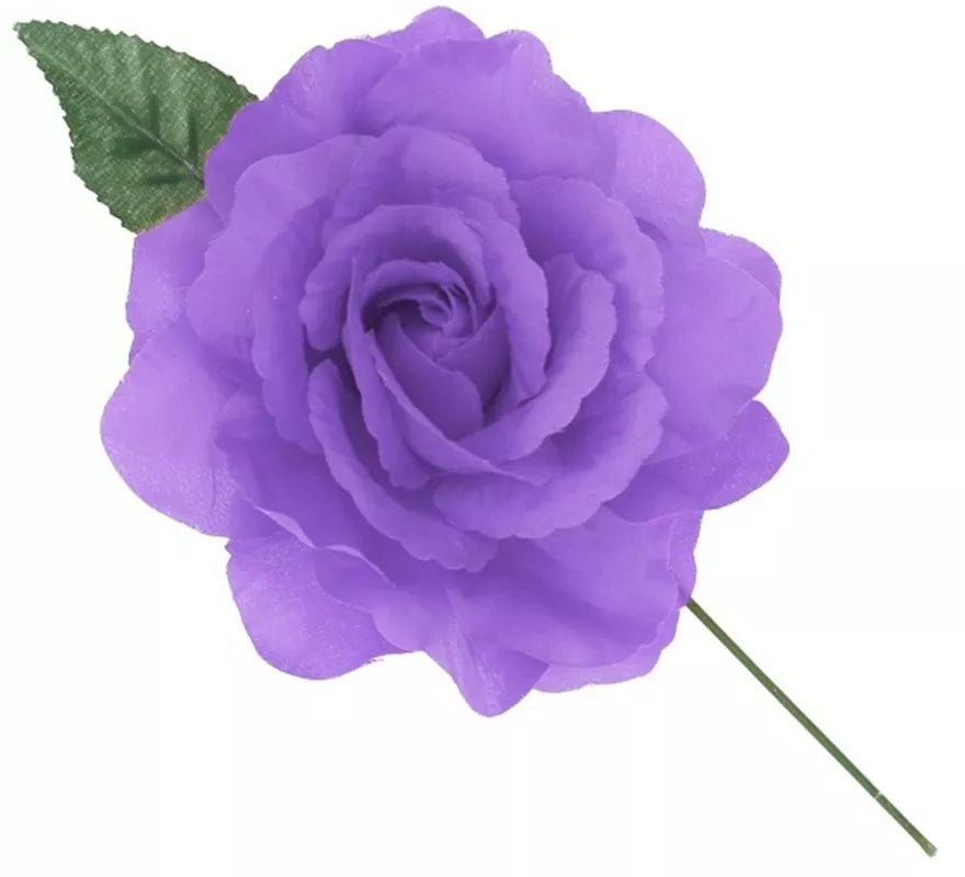 Translation missing: de.Rosa de Sevillana o Chulapa con varilla de 15 cm en varios colores