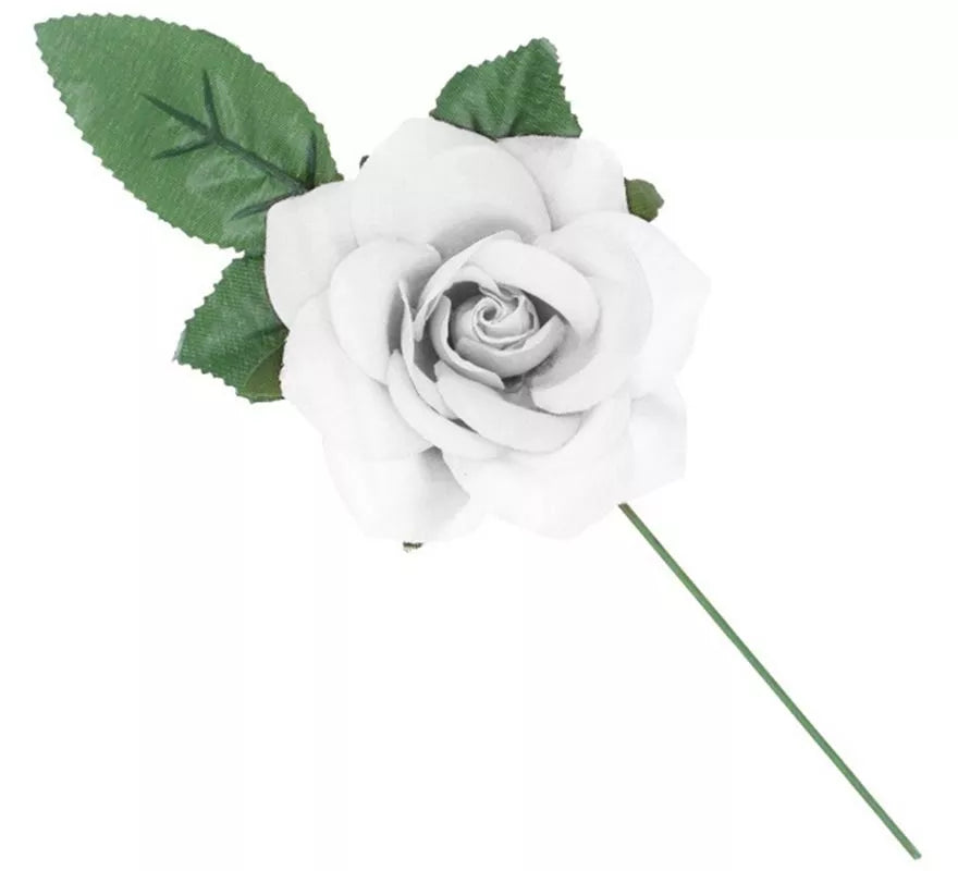 Translation missing: de.Rosa de Sevillana o Chulapa con varilla de 8 cm en varios colores