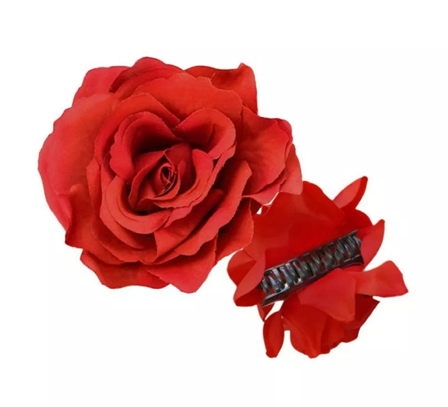 Translation missing: de.Rosa Flamenca grande roja con pinza de 15 cm