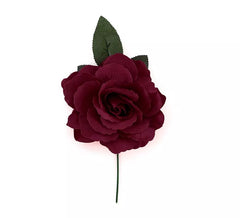 Mittlere Flamenco-Rose, 14 cm, Granat